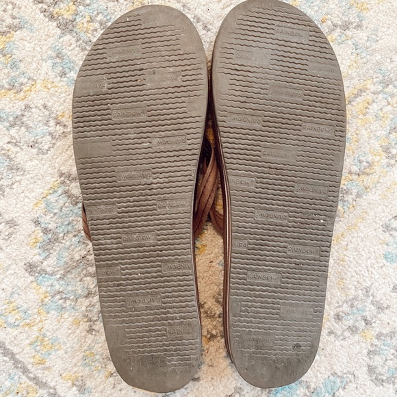 Rainbow women’s brown thin strap sandals - size 9.5 - Picture 4 of 5